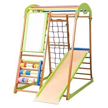 Kinder Zu Hause Fitness Studio Babywood Plus Holzspielplatz