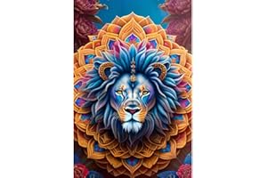 LWZAYS Lion Diamond Painting Kits for Adults and Beginners, 5D Lion Diamond Art Kits for Adults, DIY Diamond Dots Gem Art, Full Drill Diamond Dotz for Home Wall Art Decor and Gift (12x16 Inch)