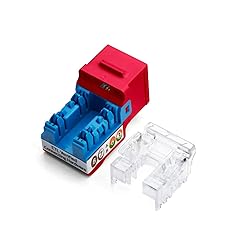 trueCABLE Cat6 Keystone Jack, Unshielded (UTP), 90