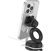 PopSockets Dash &amp; Desk Car Phone Mount and Stand- Black | Car/Surface Mount, For Dash, Desk, Windhshield, Black, Create a Mobile Phone Outfit