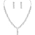 Parure De Bijoux Mariage Goutte D'Eau GULICX - Collier, Boucles D'Oreilles, Bracelet - Cristaux Autrichiens (Saphir, Rubis...) - 13