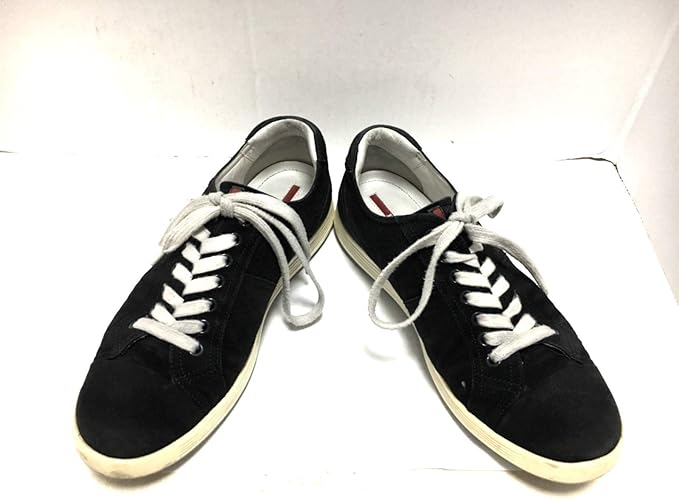 Amazon Co Jp プラダ Prada スニーカー メンズ 黒 白 中古 服 ファッション小物