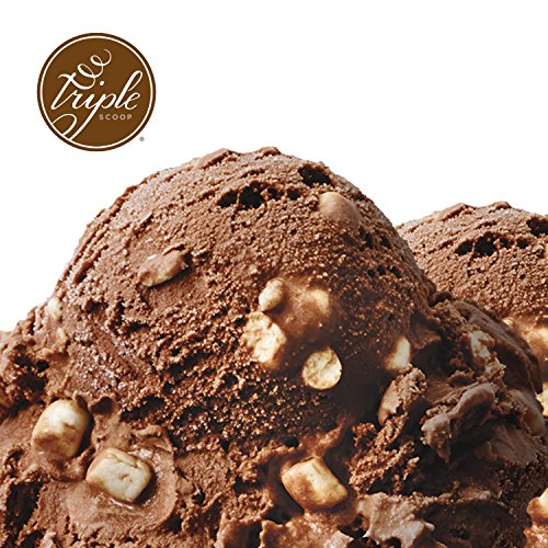 Triple Scoop Premium Ice Cream Mix, S'mores, starter for use with home ice cream maker, no artificial colors, ready in under 30 mins, makes 2 qts (1 15oz box)