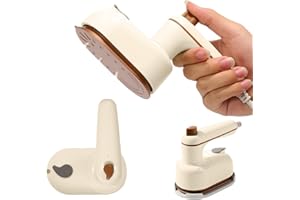 SHANGFEI Saker Plus Steam Iron - Portable Steam lron with Anti-Scalding Base, 2 In 1 Handheld Portable Mini Travel Saker Plus SteamIron,Travel&Home Iron for Clothes(White)