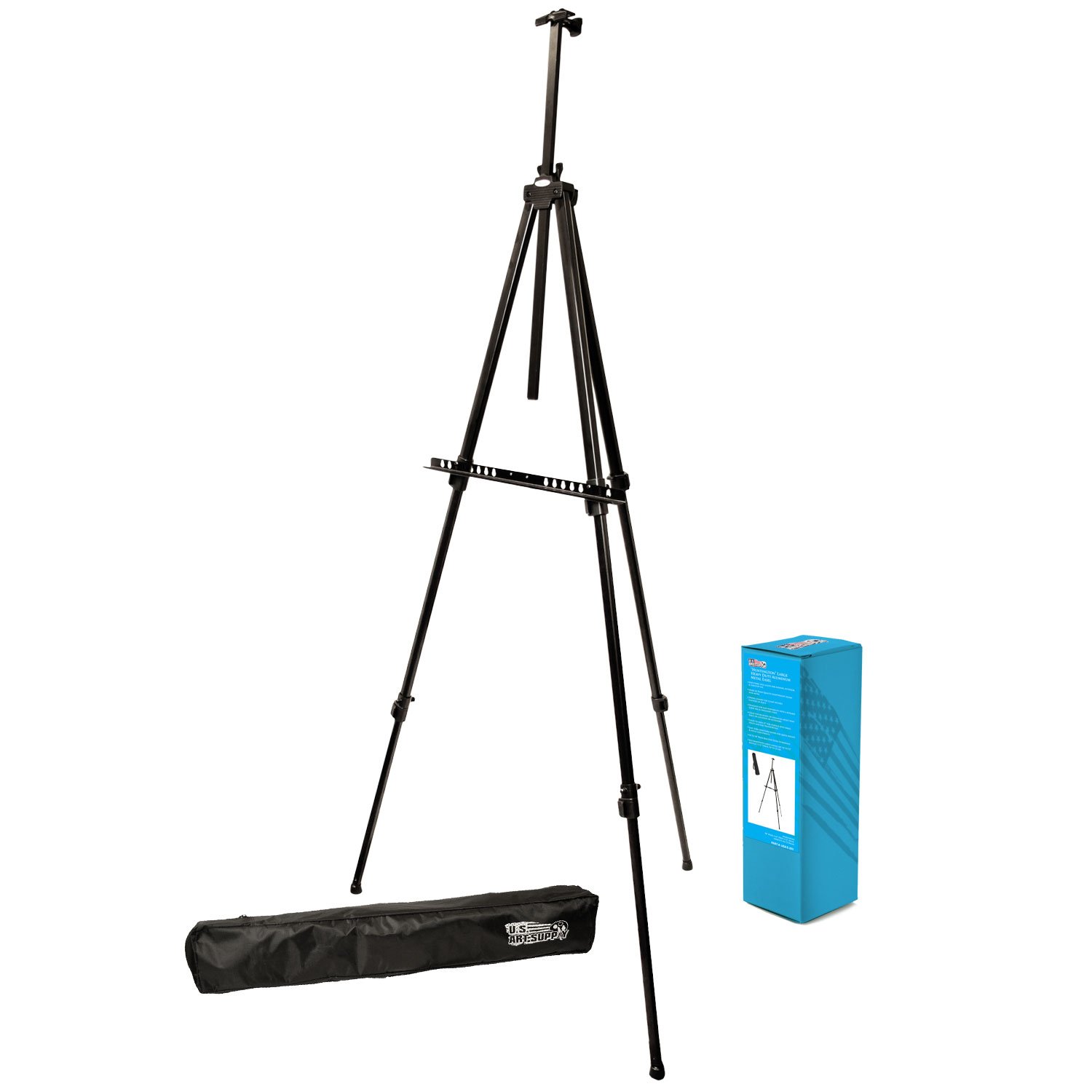 US Art Supply Big Sur 80 inch X-Large Aluminum Tripod Field and Display Easel (1-Easel)
