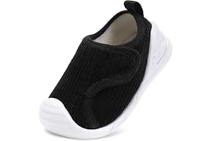 STQ KIDS Baby Lined Wide Toe Box Boys Girls Shoes Winter Toddler Slippers House First Walking Sneakers 6 9 12 18 24 Month