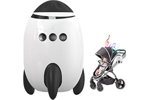 QNHMPW Baby Rocker, Baby Vibrating Soother Gently Rocks Any Stroller or Pram, White Noise Sound Machine Baby with 11 Sounds, Adjustable Speed, Baby Sleep Aid Newborn Essentials Must Haves Gifts