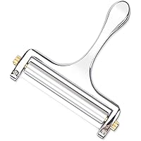 Freehawk Cheese Slicer Set Stainless Steel Wire Cheese Slicer Thickness Adjustable Cheese Cutter for Cutting Soft, Semi…