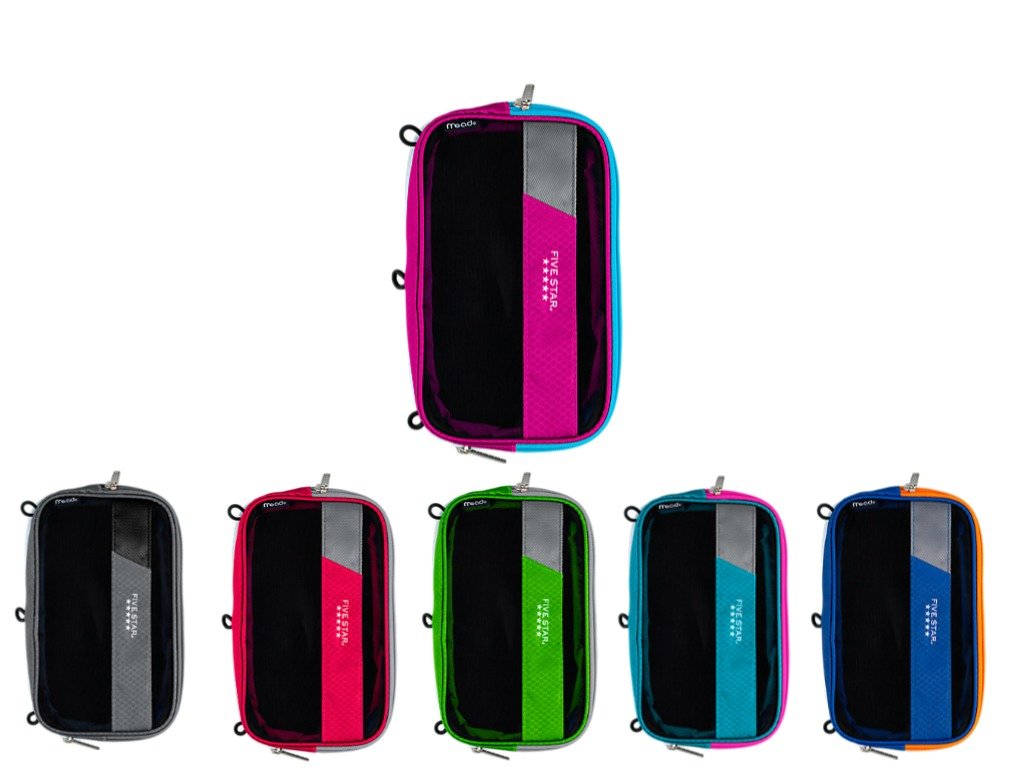 Mead Five Star Expandable PopUp Pouch/Case, Assorted Colors (50218