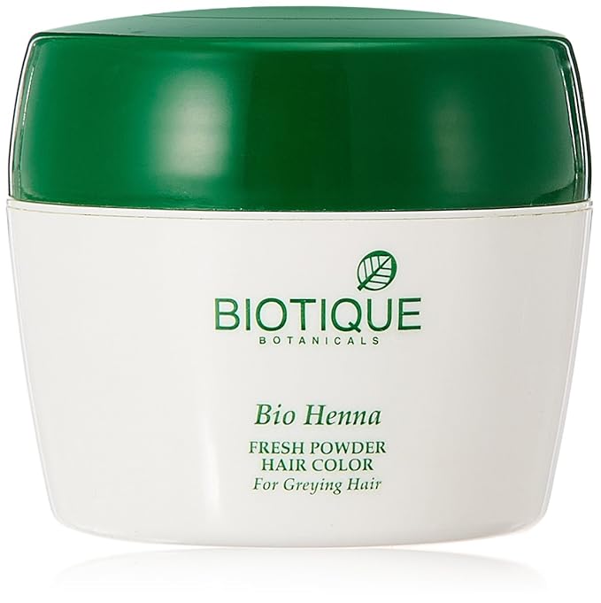 Buy Biotique Henna Fresh Powder Hair Colour for Dark Hair, 90g Online