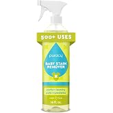 Puracy Stain Remover, Travel and Laundry Stain Cleaner for Clothes, Baby Essentials, Kids Stains, Oil and Fabric Spot Cleaner (Baby Stain Remover Spray, 16 fl oz)