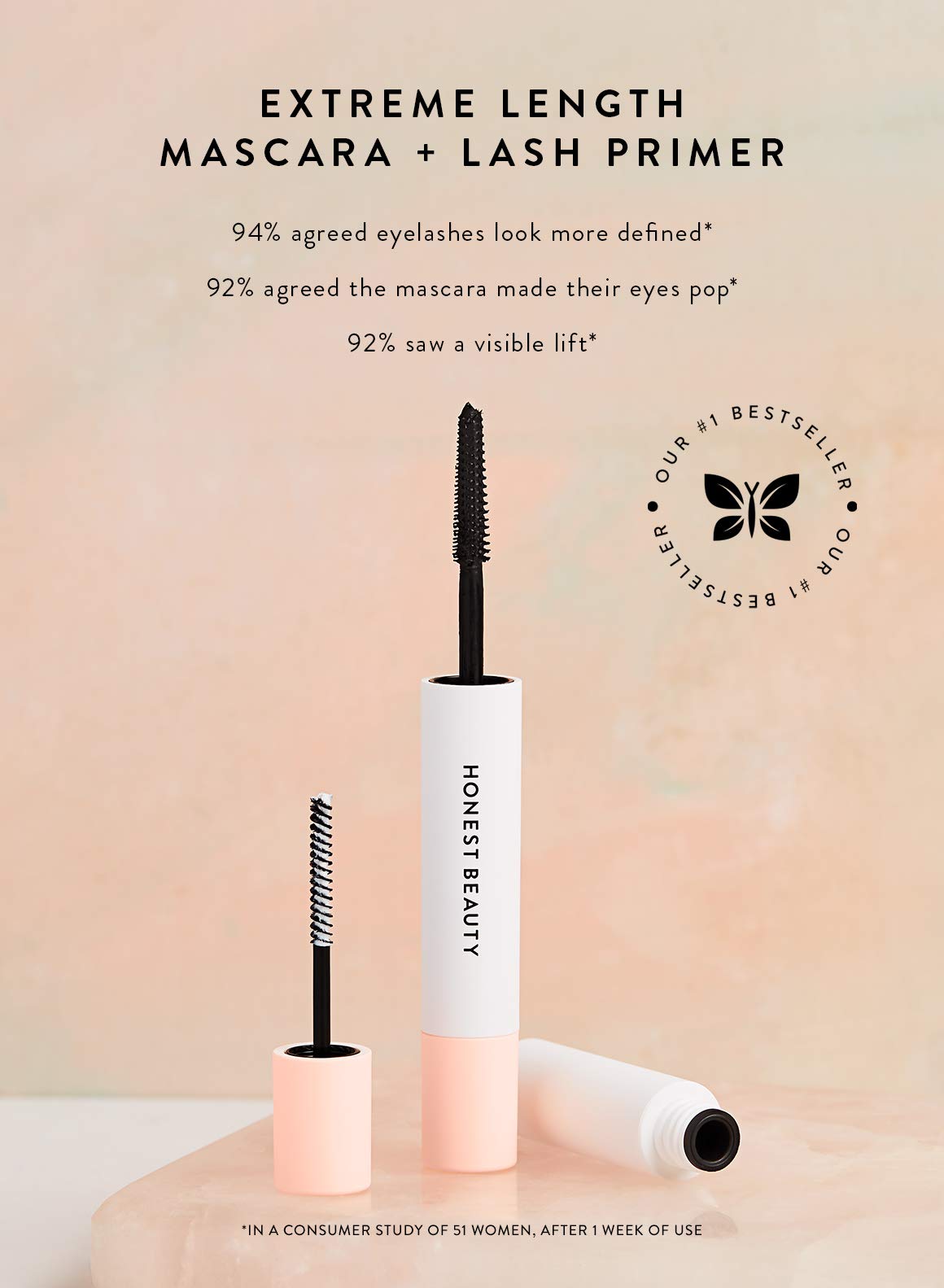 Ewg Honest Beauty Extreme Length Mascara Lash Primer With extended