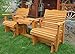 Kilmer Creek 6' Cedar Settee Glider W/Stained Finish, Amish Crafted