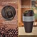 Jerrybox Travel Coffee Mug, BPA Free Silicone Water Bottle, Reusable 12 oz Compact Tea Cup (Grey)