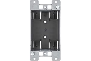 Newhouse Hardware 1-Gang PVC Old Work Electrical Outlet Box (1-Pack) | 14 cu. in. Plastic Junction Box for Switches, GFCI, or