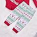 MEKILYN 3PCs Baby Red Long Sleeve T-shirt Romper+Long Pants+Hat Christmas Outfits Set (0-6M(Tag70), Red&White)