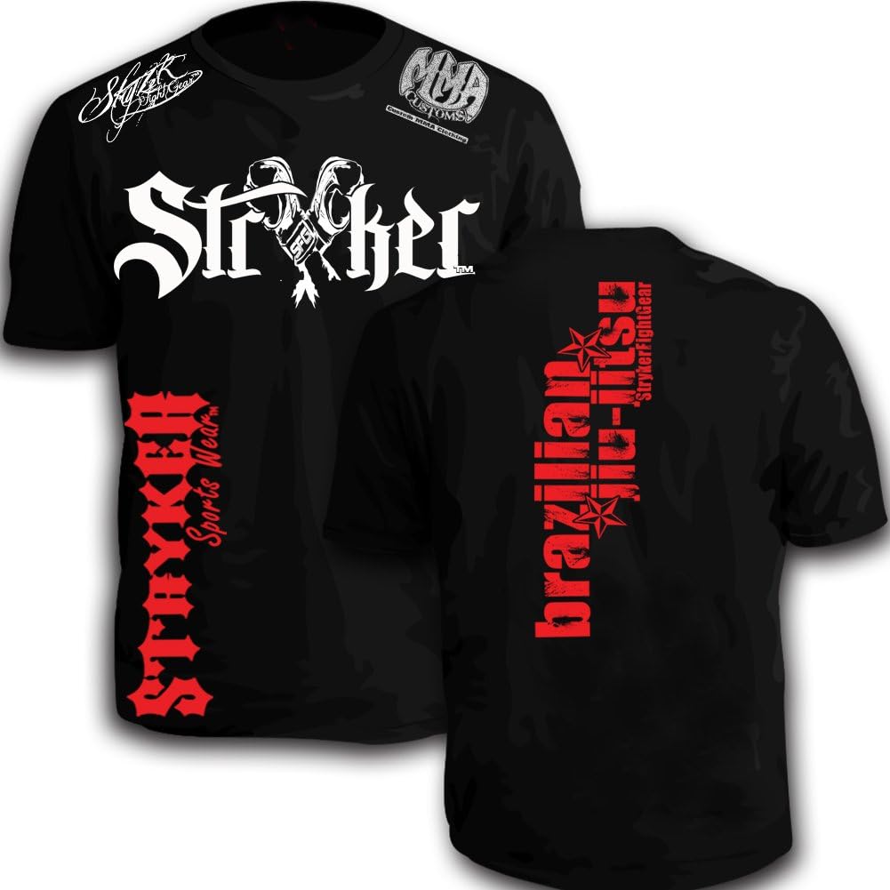 Stryker Fight Gear Y Gloves Shorts Sleeve T-Shirt Top Tapout UFC Brazilian Jiu Jitsu Boxing