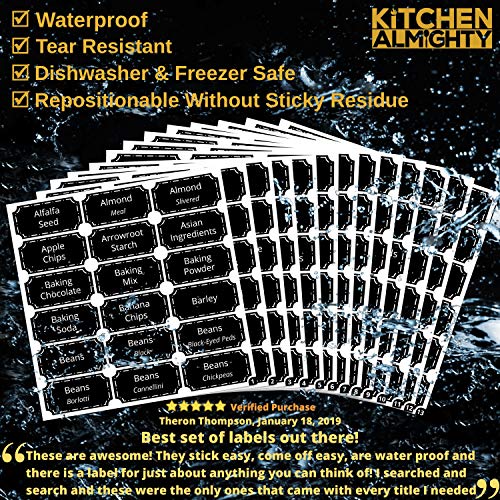 pre printed pantry labels