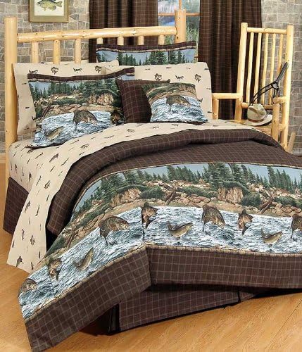 River Fishing King Comforter Set
