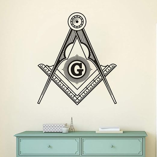 Supmsds Simbolo Masonico Diseno Arte De La Pared Pegatina Brujula