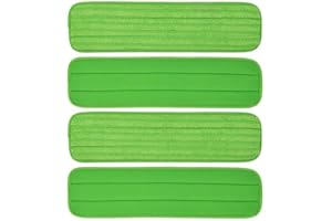 CashMuch Mop Head Replacement Pads 18 Inch Thick Plush Microfiber For Wet And Dry Mopping For Turbo Bruce For Rubbermaid For 