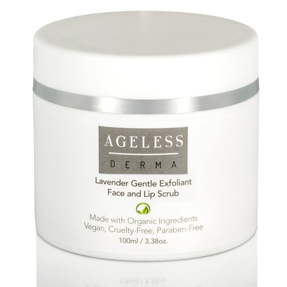 Ageless Derma Sugar Lip and Face Scrub by Dr. Mostamand. A Lip and Facial exfoliator for Softer luscious Lips