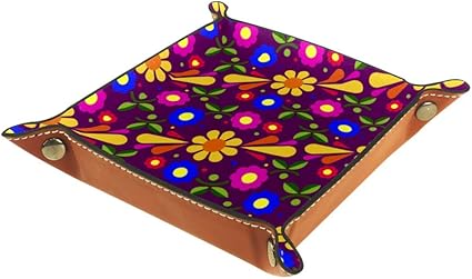 CHINFY Bandeja organizadora de patrones de flores, caja de