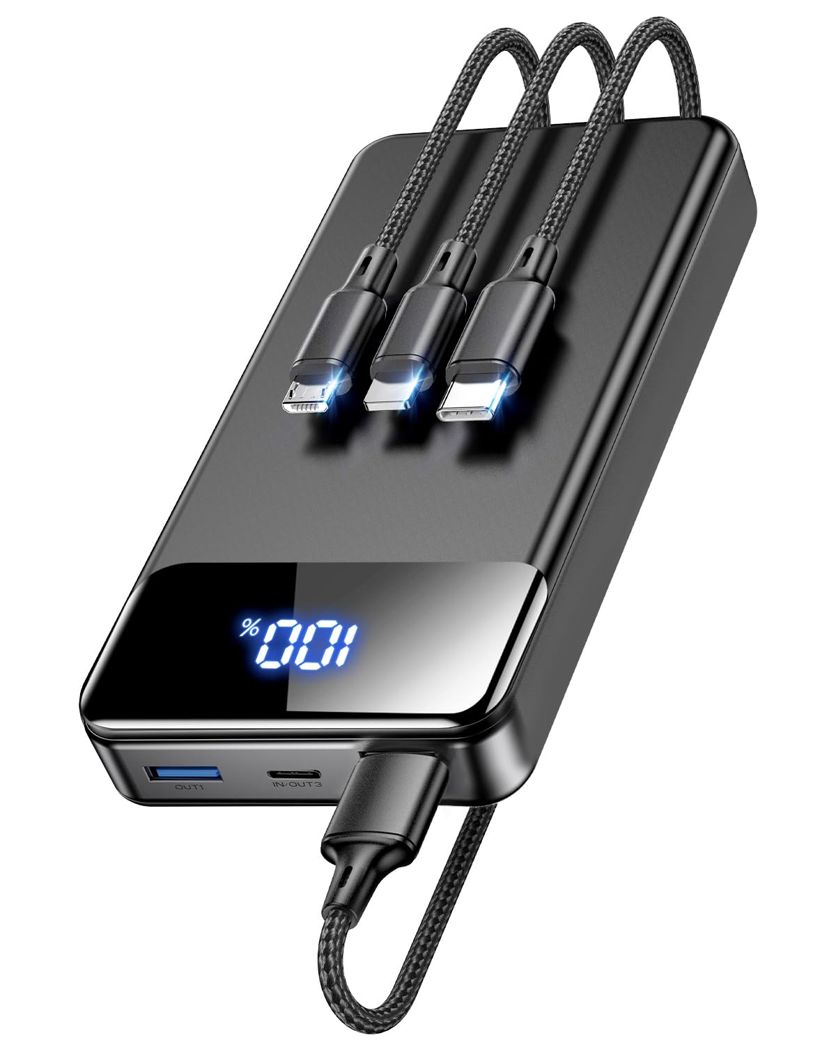 LILIO Portable Charger Power Bank，60,000mAh Battery Pack, 22.5W Power Bank Fast Charging with USB Cable, Phone Charger for iPhone 17/16/15/14/13 All Series/Samsung/Android, Camping Essentials, Black Image