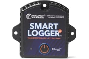 WAGNER METERS Smart Logger V2™ Bluetooth Ambient Temperature & Relative Humidity Data Logger for Home & Industrial Use (1 Pack)