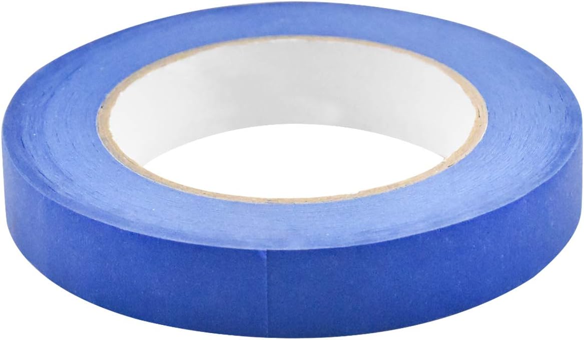 wangjiangda Masking Tape Blue Masking Tape for Painting Premium Masking Tape for Artist Easy Removal Tape middle Adhesive Painters Paper for Decorating Crafts 20mm*50m - Image 4