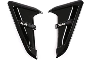 CHEYA Shark Gills Front Fender Side Air Flow Fender Vent Cover Trim ABS for B@M@W X3 G01 X4 G02 X3M X4M 2018-2021 (Glossy Black, X4 M)