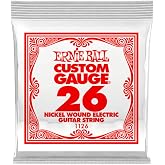 Ernie Ball Nickel Wound Single Guitar Strings .026 Gauge 1- Pack