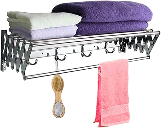 Airer Stainless Steel Wall Mounted Collapsible Laundry Clothes Drying
