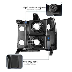 DWVO Headlights Assembly Compatible with 2007-2013