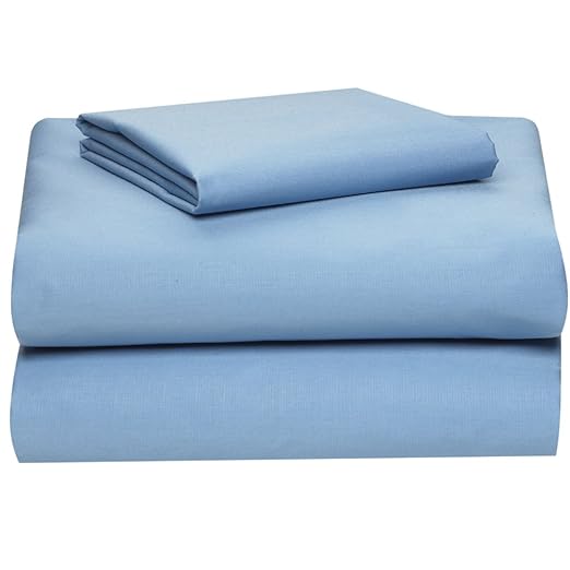 ExtraLong Twin Sheet Set, Light Blue Home & Kitchen