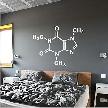 Czxmp Arte Decoracion Para El Hogar Molecula De Cafeina Elementos