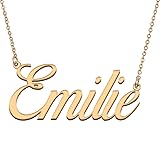 HUAN XUN Customized Custom Simple Any Name Necklace