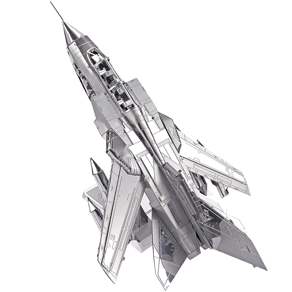Piececool 3D Puzzles Model Kit Adult 3D Metal Puzzle Tornado Fighter Jets Metal Model Kit for Adults