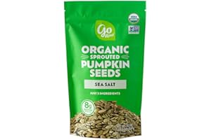 BFYSYO Go Raw Sprouted Organic Pumpkin Seeds with Sea Salt, 22 oz, 1.4 Pound Bag