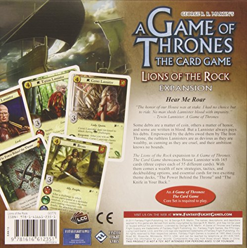 A Game of Thrones LCG: Lions of the RockExpansion