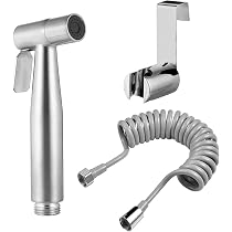 Witlans Handheld Bidet Sprayer Set – Stainless Steel, Anti-Leak, Great For Toilet & Pet Cleaning