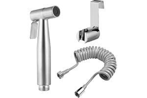 AITUOSI Pack of 3 Handheld Bidet Sprayer, Handheld Sprayer Stainless Steel with Water Tank Hook and Shower Hose for Feminine Wash