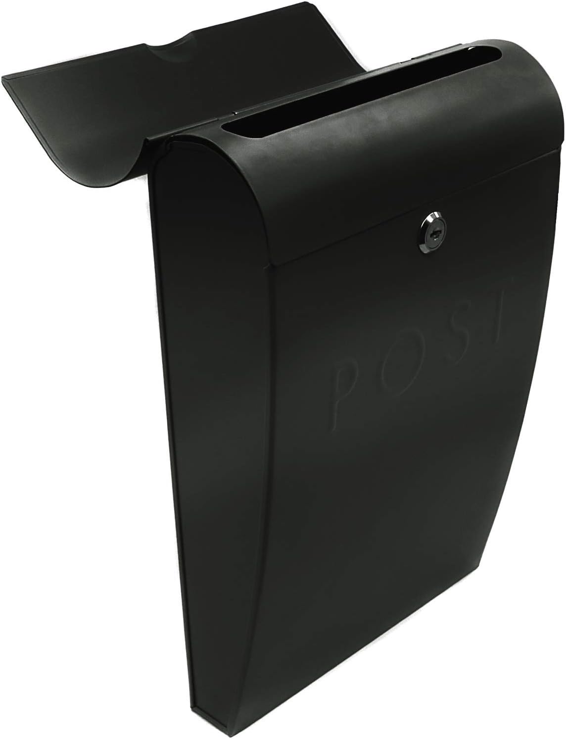 Wall Mounted Post Box | Galvanised Steel Outdoor Mailbox | Lockable ...