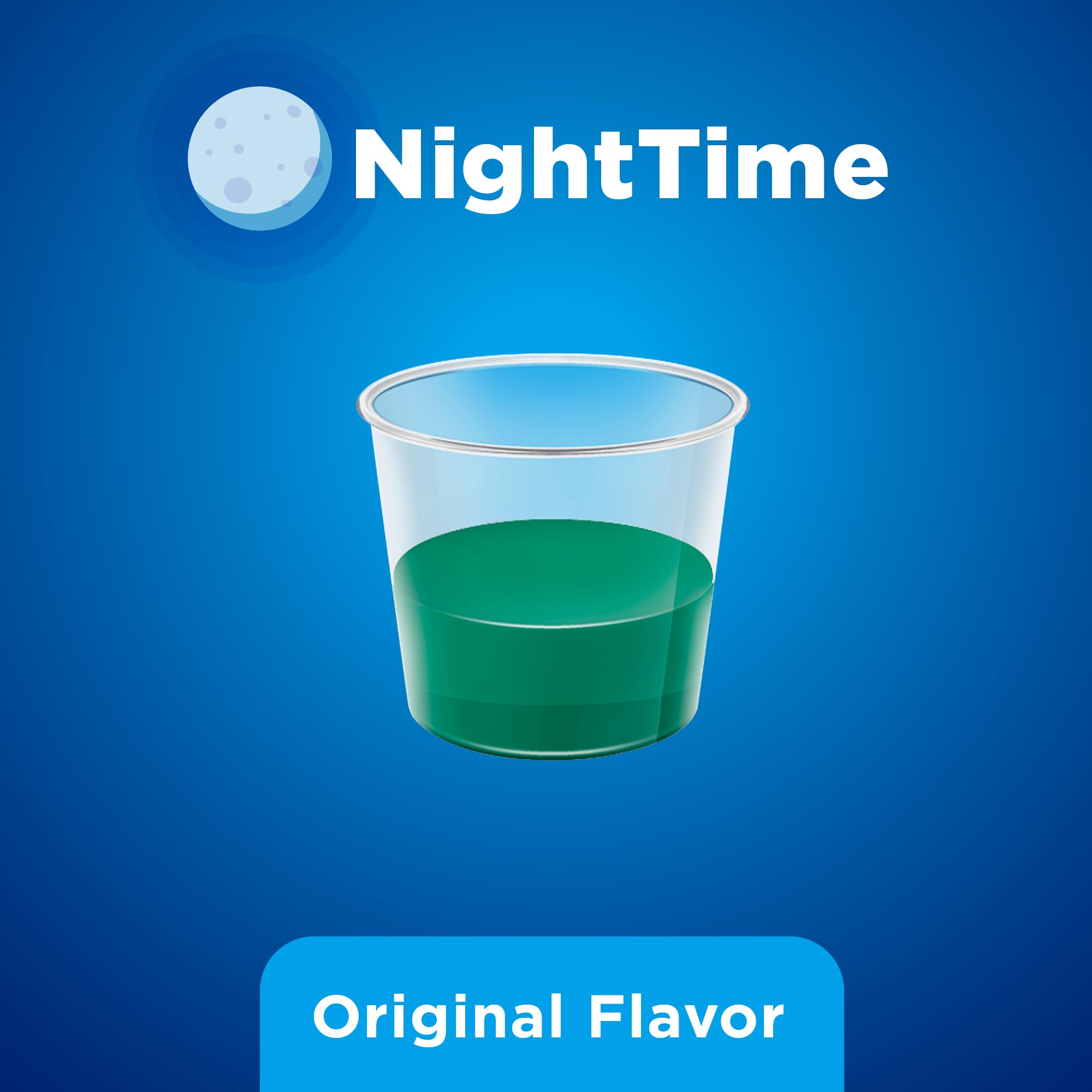 Amazon Basic Care Nighttime Severe Cold & Flu Liquid, Original, 12 fl oz (Pack of 1)