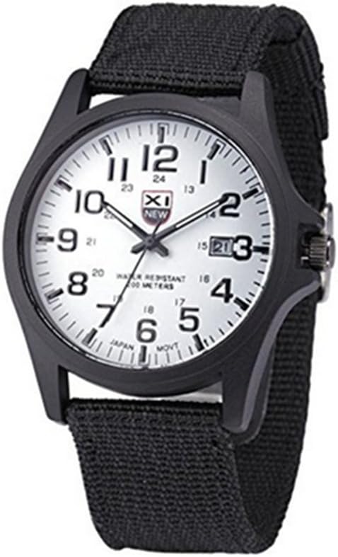Big Toosvan Outdoor Date Stainless Steel Military Sports Analog Quartz Army Waterproof Wrist Watch Mens