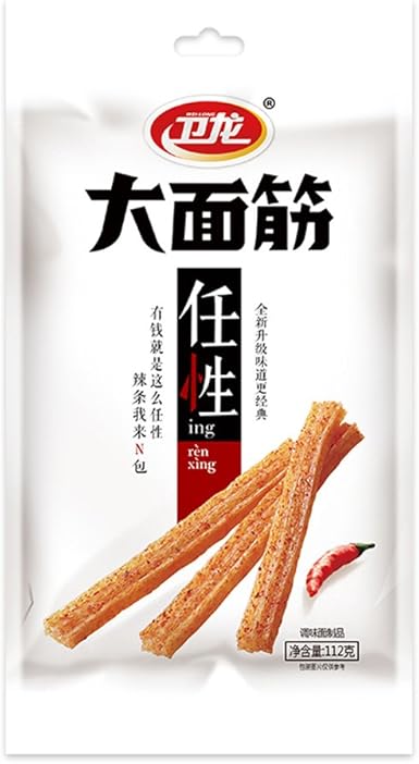 Amazon | 卫龙大面筋 大面筋 大人気 辣条 辣片 怀旧零食小吃 112g*2袋 | 卫龙 | おつまみ・珍味 通販
