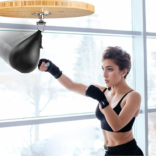 Adjustable Speed Bag Platform Kit with Speed Punching Bag Professional  Speed Bag Swivel for Boxing Training,