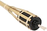 Harbour Housewares 6X Natural Bamboo Garden Torches 113cm Outdoor Lamp Oil view 7