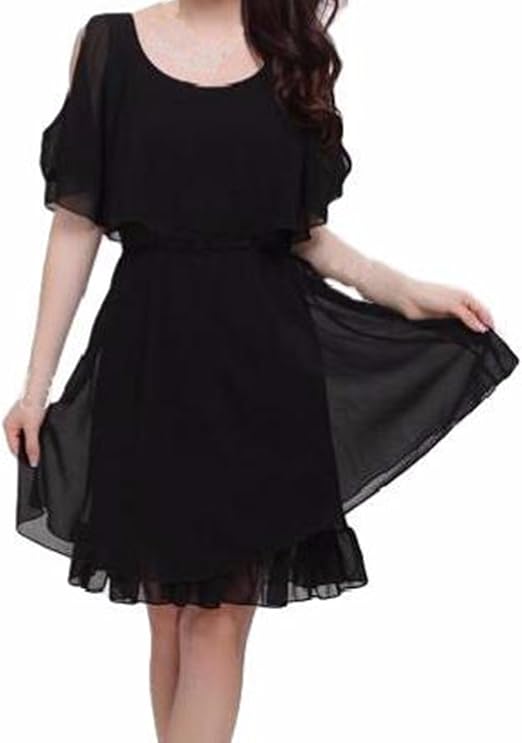 Amazon Co Jp Kiritoa キリトア ワンピース フォーマル シフォン ミニ パーティドレス 半袖 ノースリーブ 服 ファッション小物