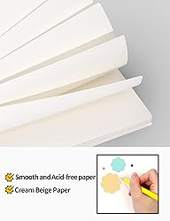 SUNEE Blank Spiral Notebook - 3 Pack A5 Sketch Book